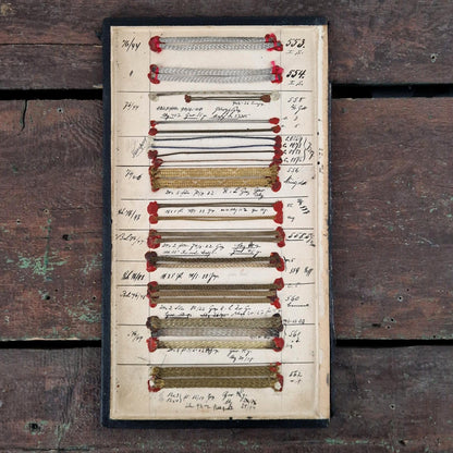 Trim sample board, 19th century
