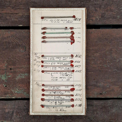 Planche de passementerie manuscrite - XIXe