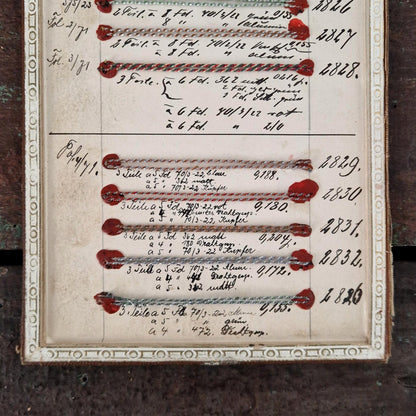 Planche de passementerie manuscrite - XIXe