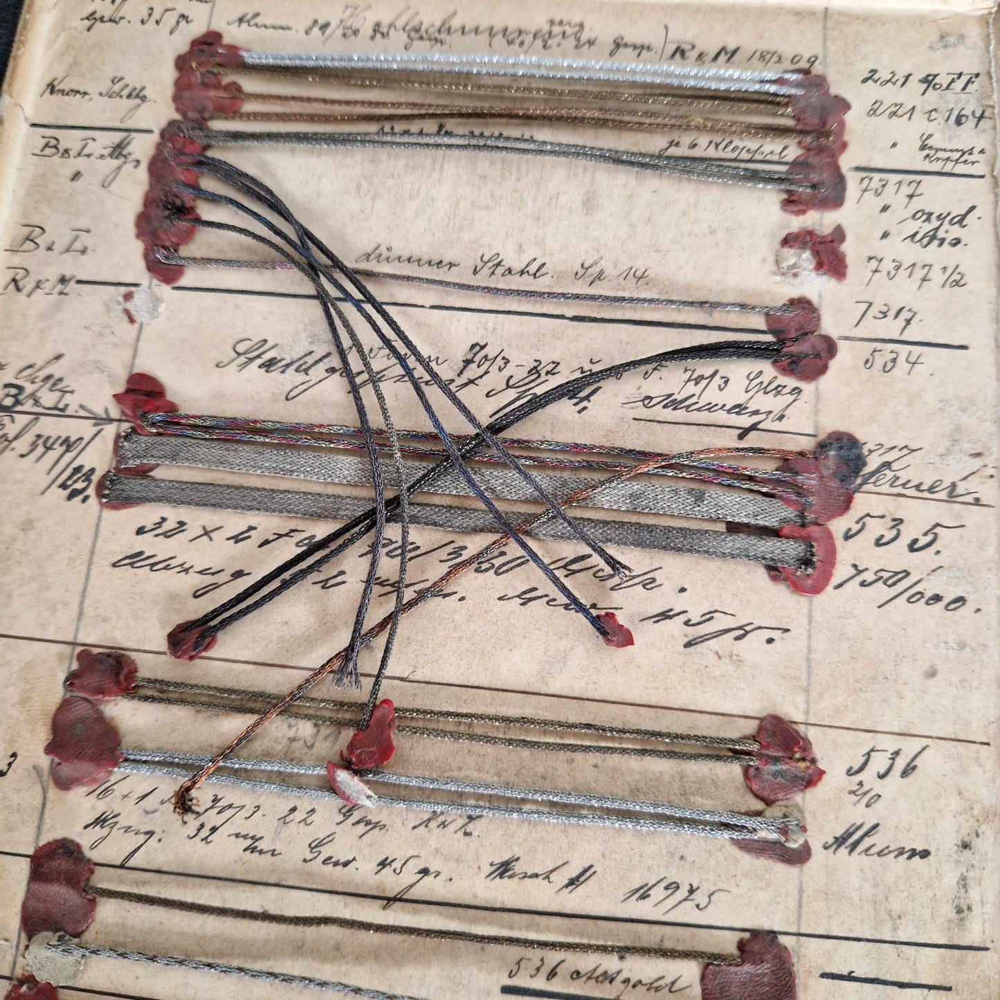 Planche double de passementerie métallique, XIXe