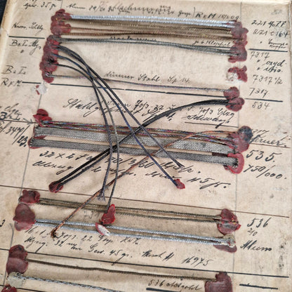 Planche double de passementerie métallique, XIXe