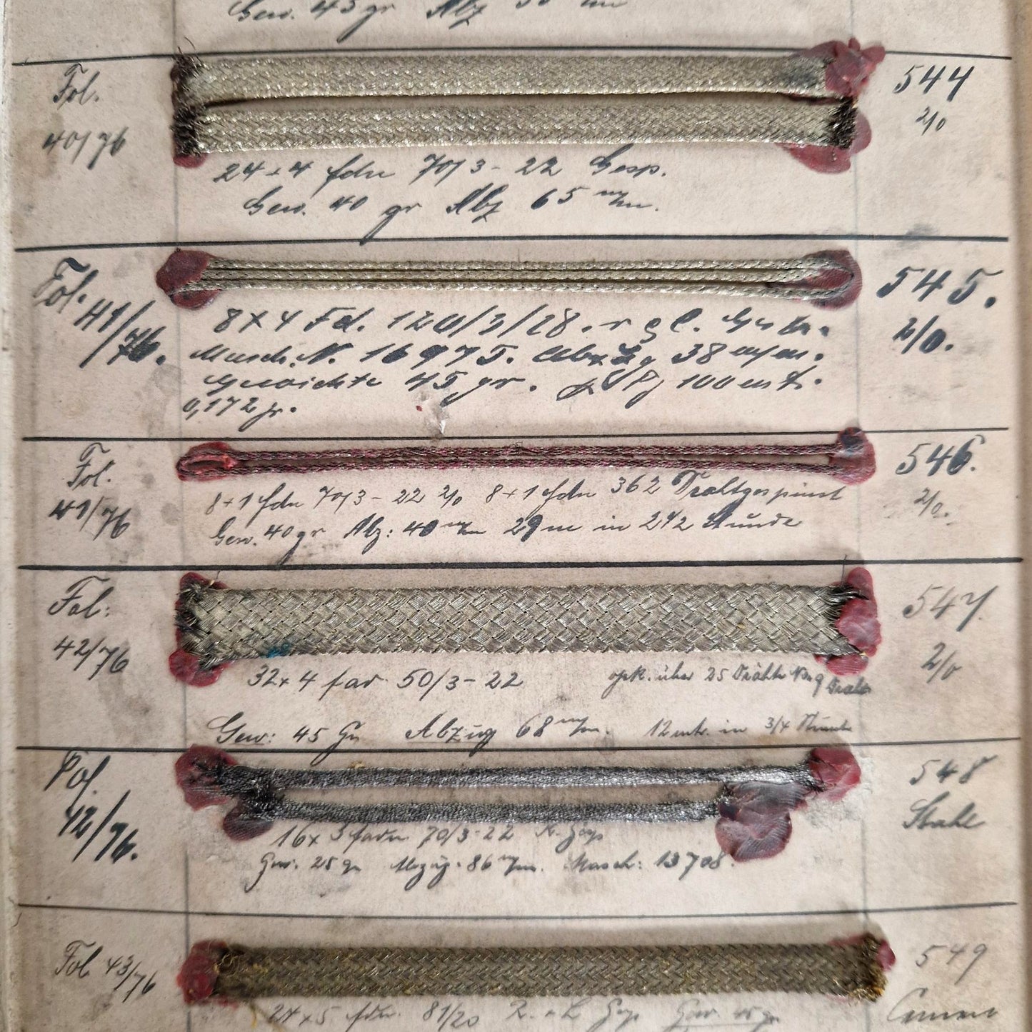 Planche double de passementerie métallique, XIXe
