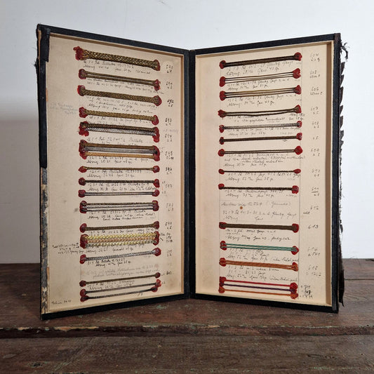 Catalogue d’échantillons de passementerie métallique, XIXe