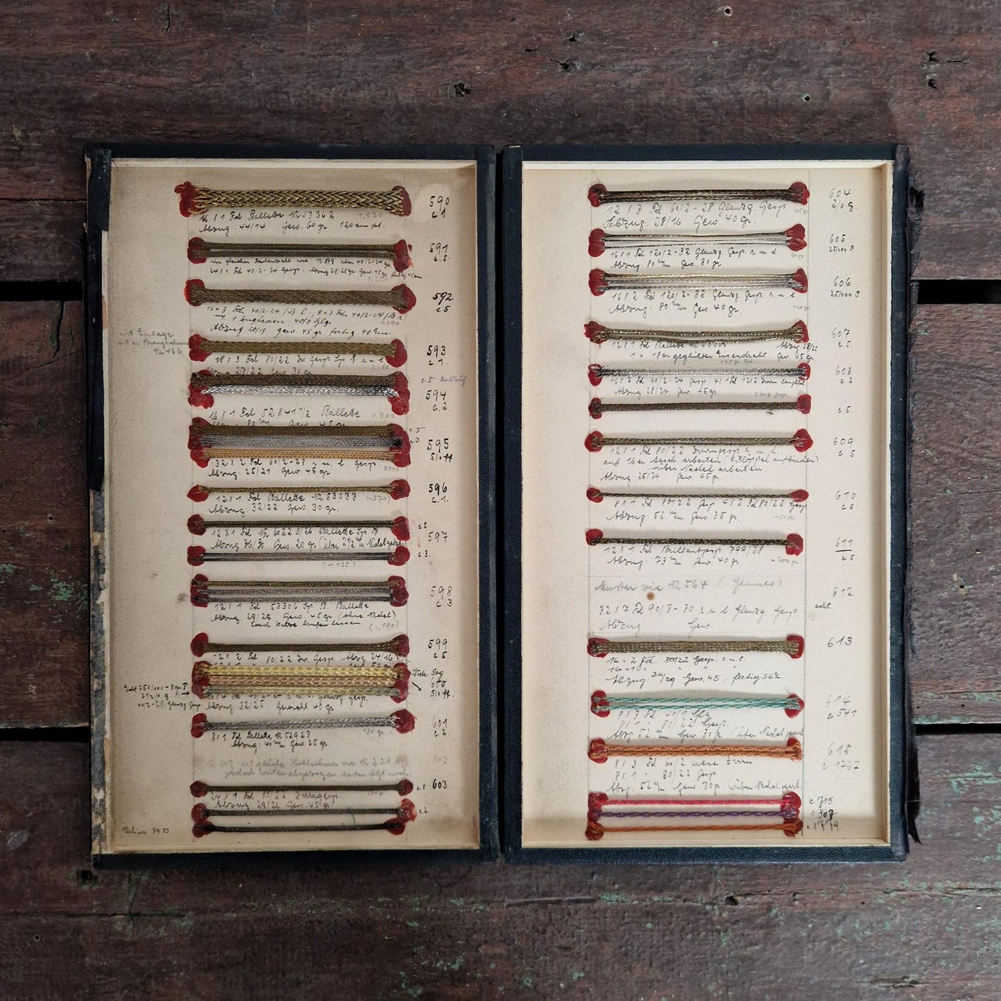 Catalogue d’échantillons de passementerie métallique, XIXe