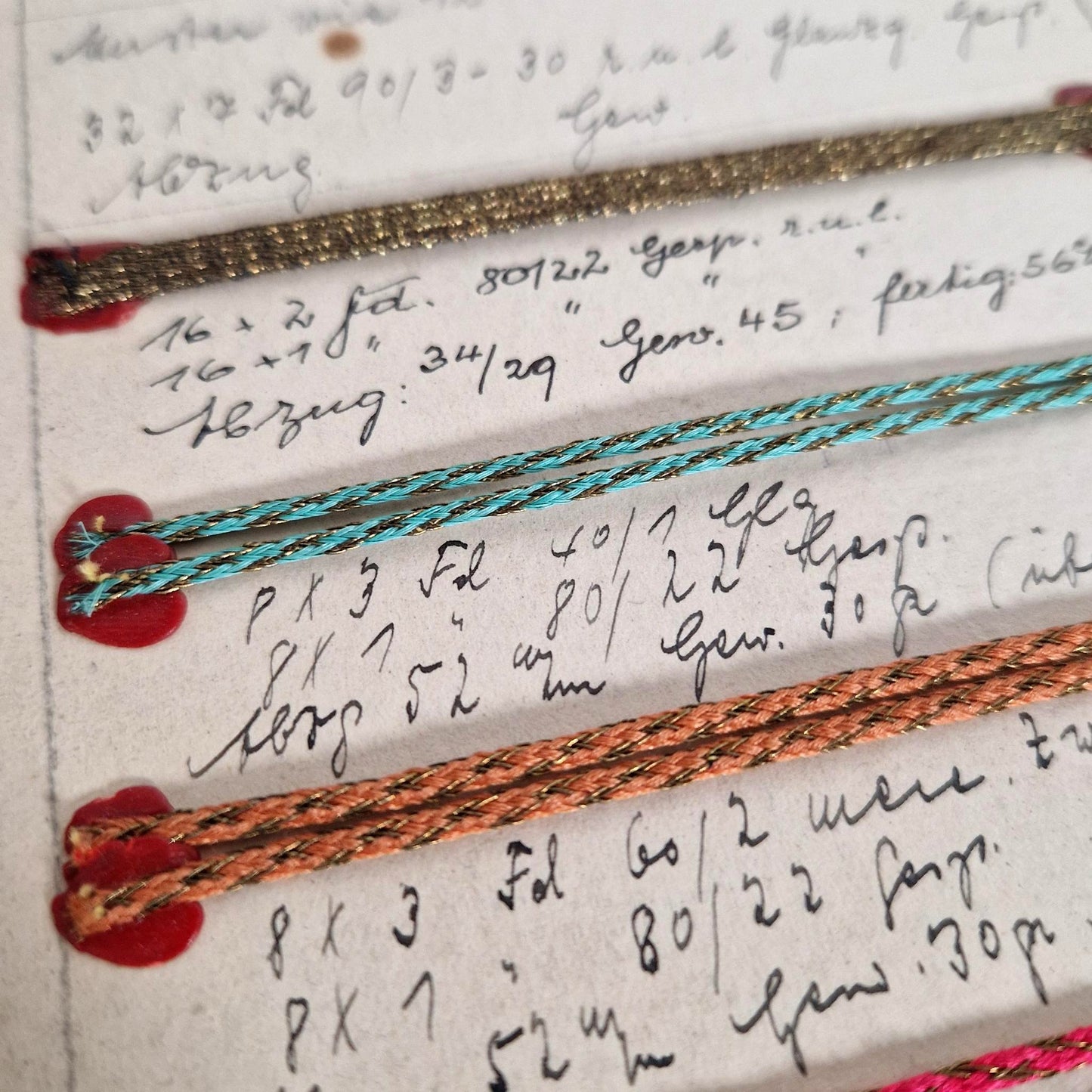 Catalogue d’échantillons de passementerie métallique, XIXe
