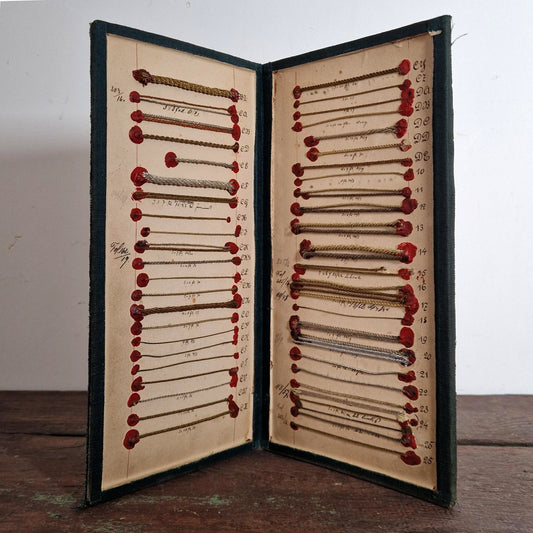 Planche double d'échantillons de Passementerie, XIXe