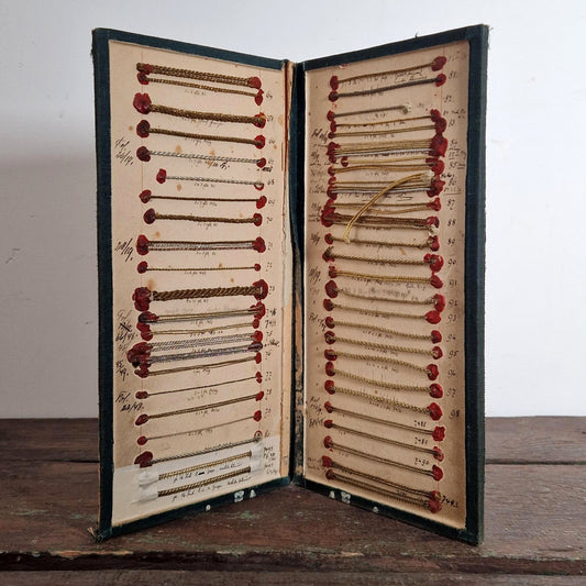 Support d’échantillons « Cordonnets métalliques », XIXe