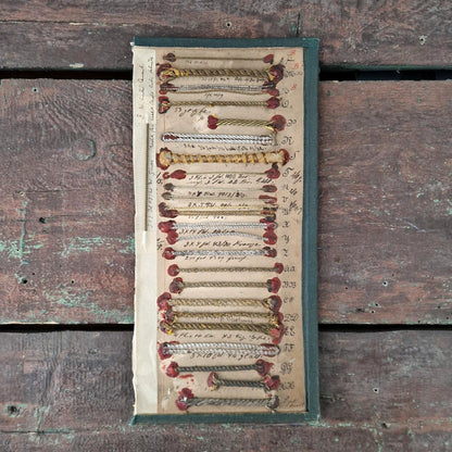 Ancienne planche de passementerie, XIXe