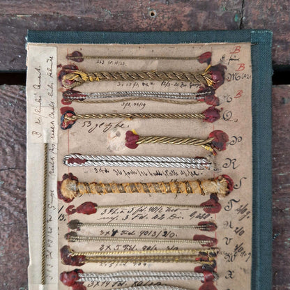 Ancienne planche de passementerie, XIXe