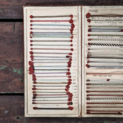 Présentoir de passementerie - fils torsadés polychromes