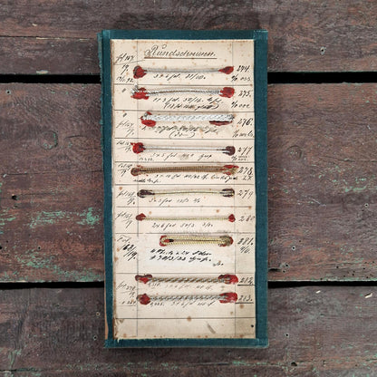 Présentoir de fils métallisés à 3 volets - XIXe