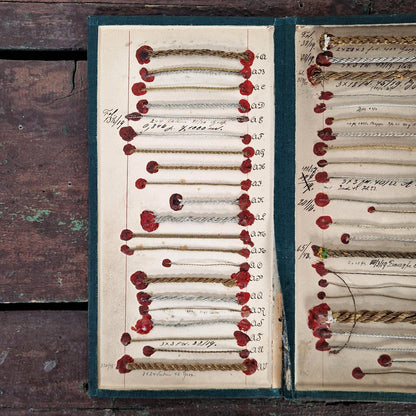 Carnet triptyque de passementerie - XIXe