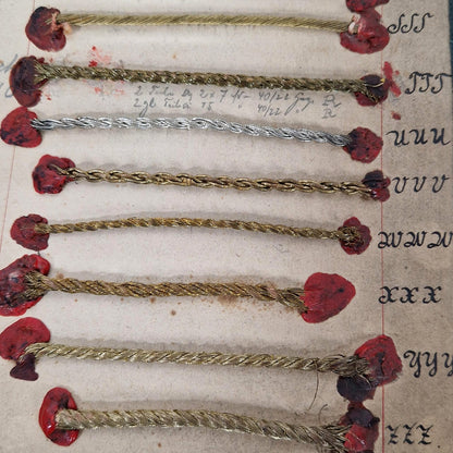 Carnet triptyque de passementerie - XIXe
