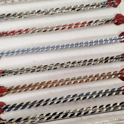 Carnet d’échantillons de passementerie à 3 volets