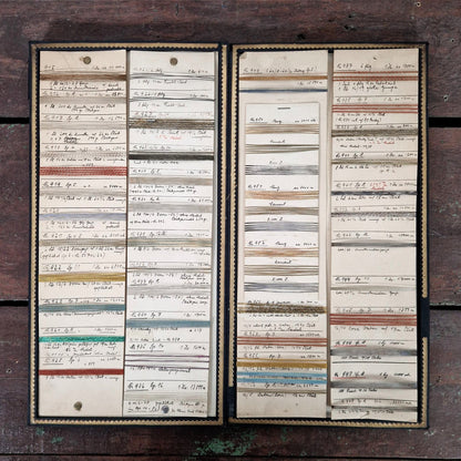 Grand présentoir de fils métallisés et cordonnets