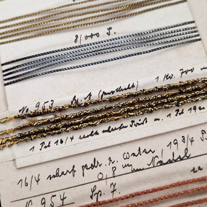 Grand présentoir de fils métallisés et cordonnets