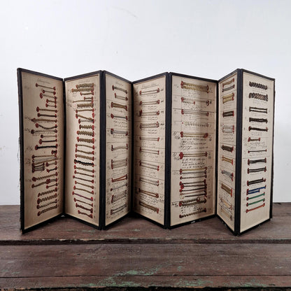 Catalogue de passementerie à 7 volets - XIXe