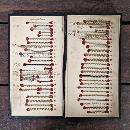 Catalogue de passementerie à 7 volets - XIXe