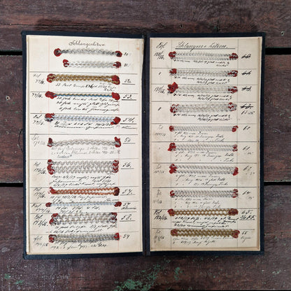 Catalogue de passementerie à 7 volets - XIXe