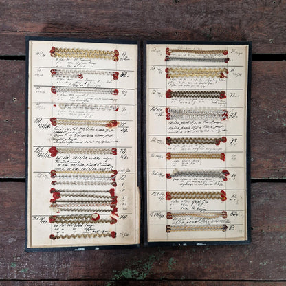 Catalogue de passementerie à 7 volets - XIXe