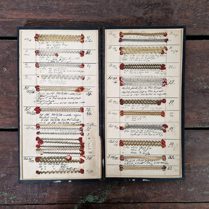 Catalogue de passementerie à 7 volets - XIXe
