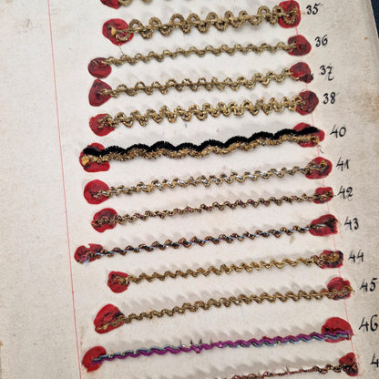 Catalogue de passementerie à 7 volets - XIXe