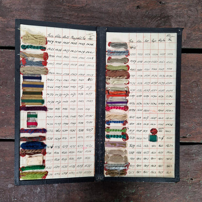 Grand catalogue d’échantillons de fils textiles, Vers 1900