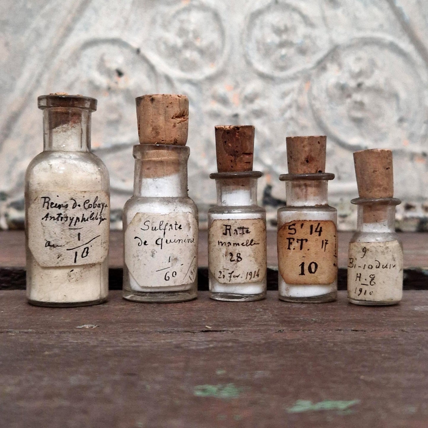 Antique Medical Vials, Circa 1900-1920 (l19)