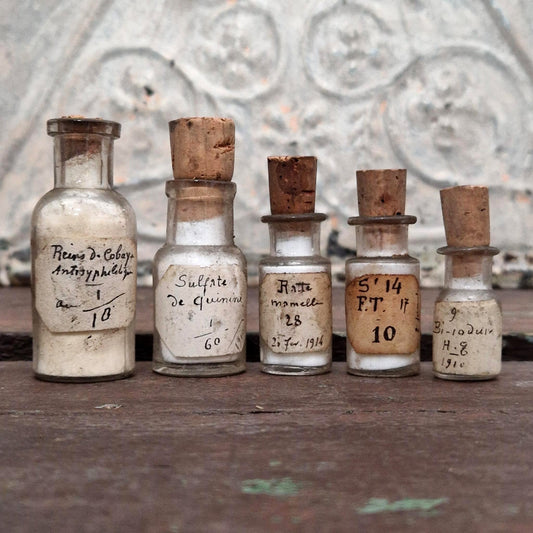 Antique Medical Vials, Circa 1900-1920 (l19)