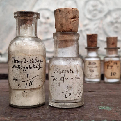 Antique Medical Vials, Circa 1900-1920 (l19)