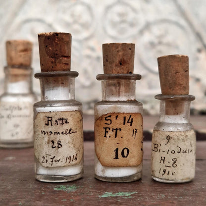 Antique Medical Vials, Circa 1900-1920 (l19)