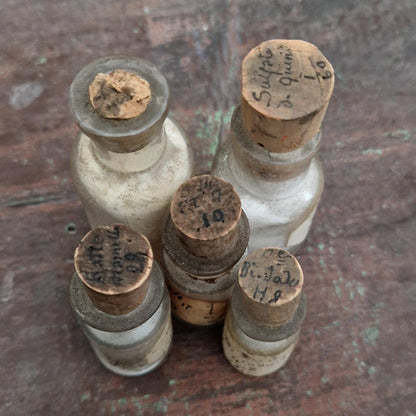 Antique Medical Vials, Circa 1900-1920 (l19)