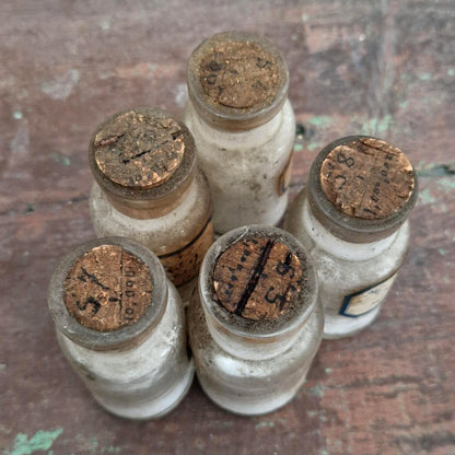 Old vials "Centisimal numbered series" (l22)