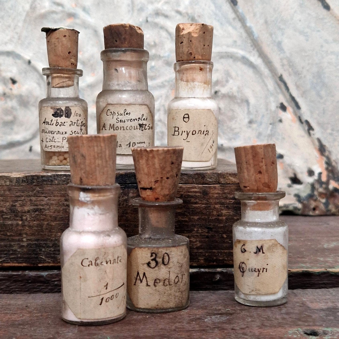 Flacons anciens de pharmacie vers 1900/1920 (l23)