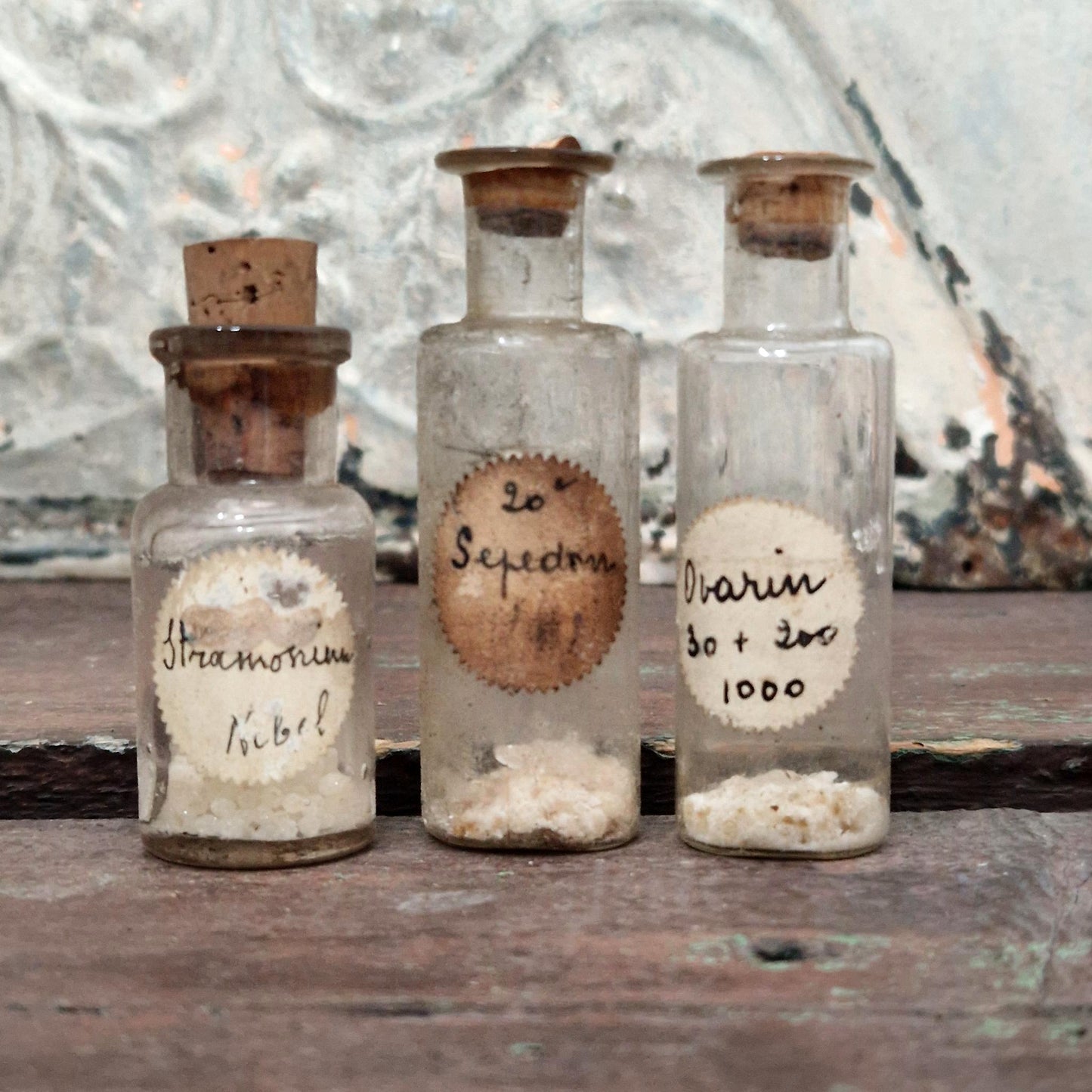 Fioles de laboratoire / officine homéopathique (l26)
