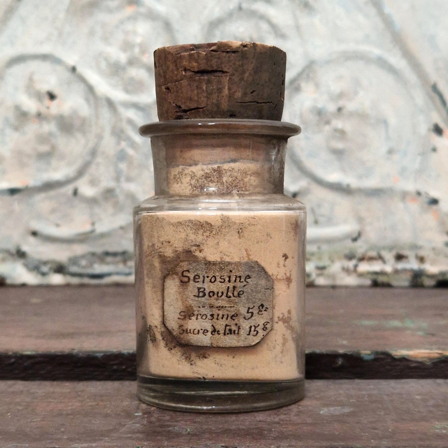 Vintage "Séroisine Boullé" medical bottle (f35)