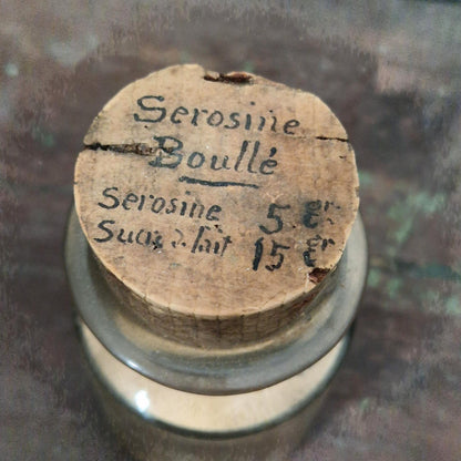 Vintage "Séroisine Boullé" medical bottle (f35)