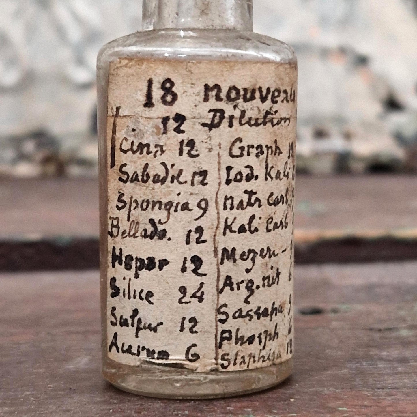 "18 New - Dilutions" Pharmaceutical Vial (f36)