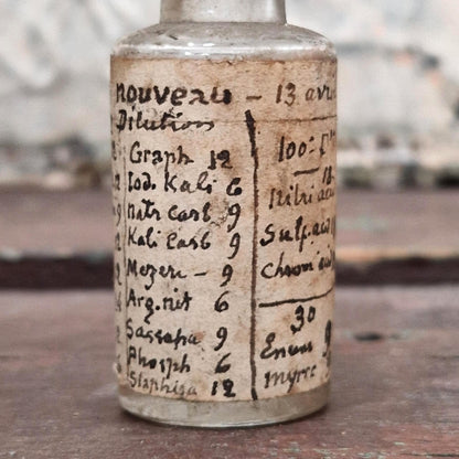 "18 New - Dilutions" Pharmaceutical Vial (f36)