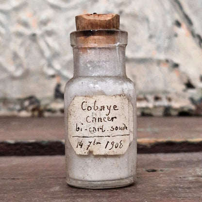 "Cancer Guinea Pig - Bicarbonate of Soda" bottle, 1908 (f49)