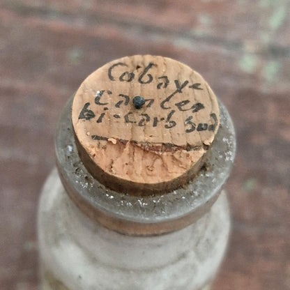 "Cancer Guinea Pig - Bicarbonate of Soda" bottle, 1908 (f49)