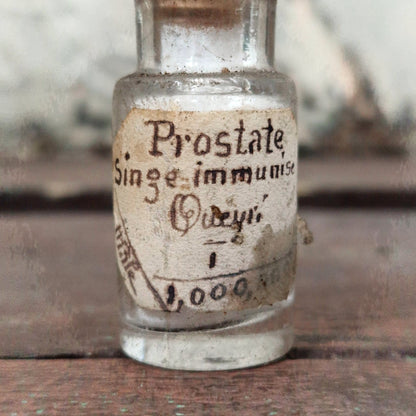 Curiosity: "Prostate - Immunized Monkey" bottle (f50)
