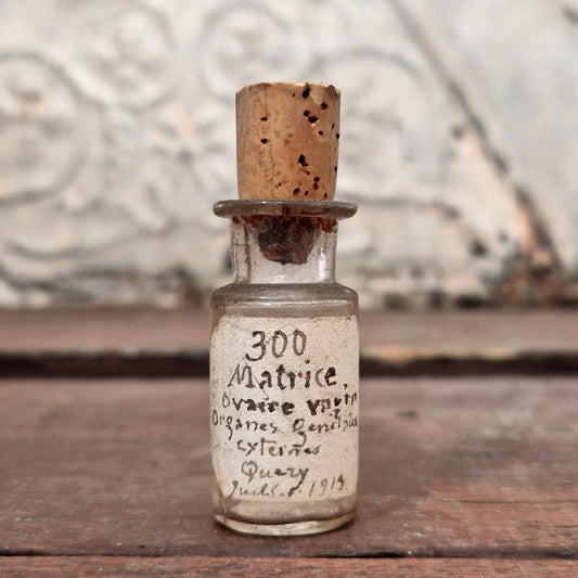 Mini medical vial "Ovary Vagina Matrix" 1913 (f23)