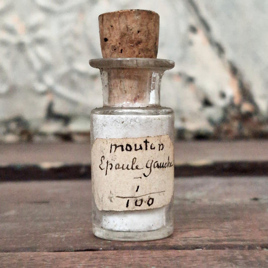 Old Laboratory Vial "Mouton Left Shoulder" (f22)