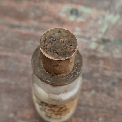 Vintage bottle "Guinea pig right testicle", 1914 (f21)