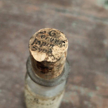Laboratory vial "Syphilized rabbit brain", Sept. 1912 (f1)