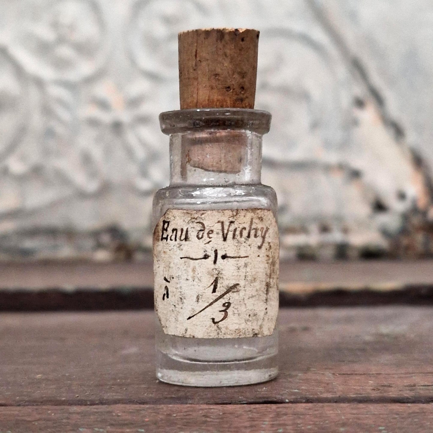 "Vichy Water at 1/3" pharmaceutical bottle (f18)