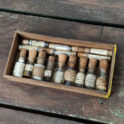Cabinet of curiosities: pharmaceutical vials and tubes (c4)
