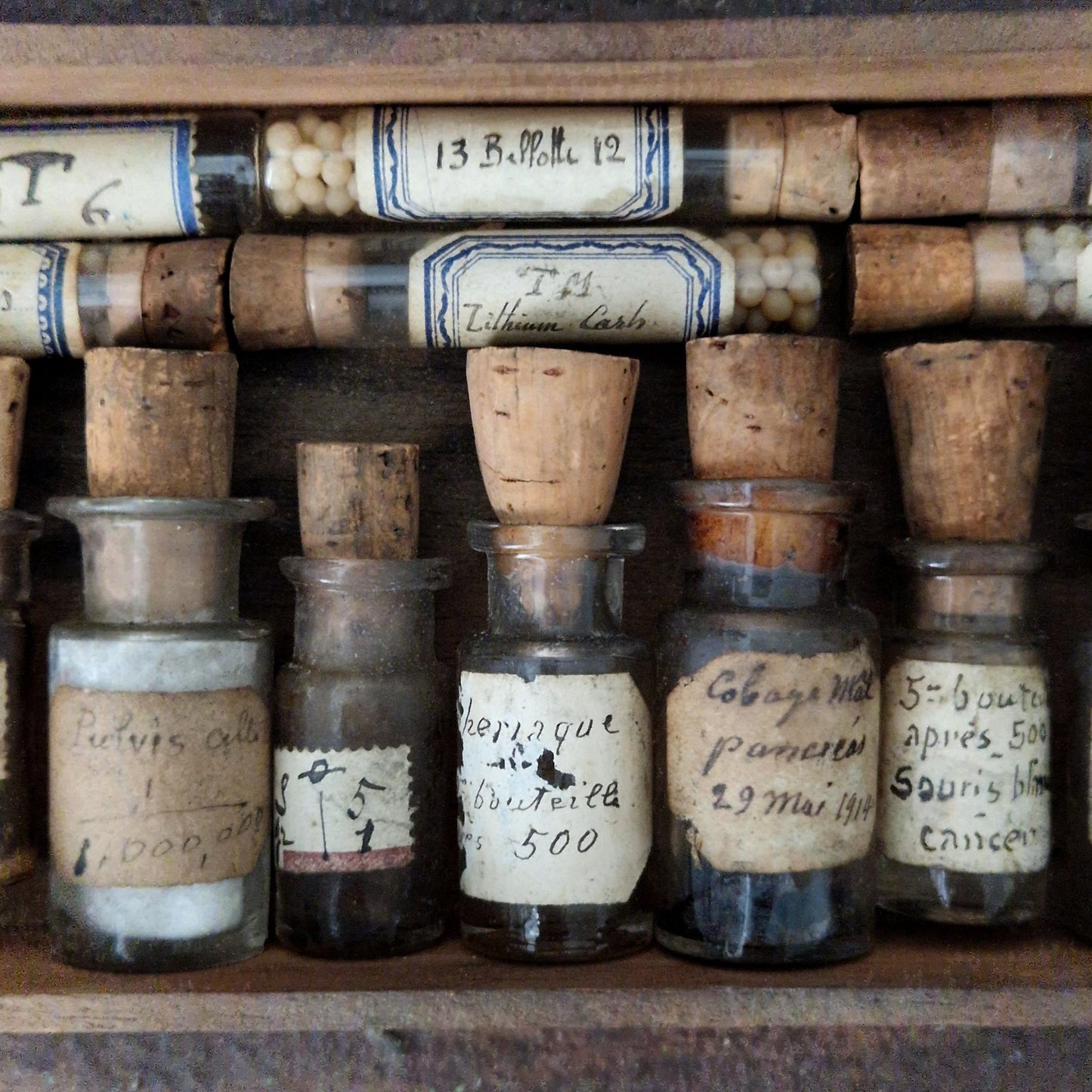 Cabinet of curiosities: pharmaceutical vials and tubes (c4)