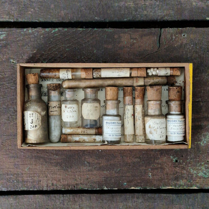 Cabinet of curiosities: casket of phials and tubes (c3)